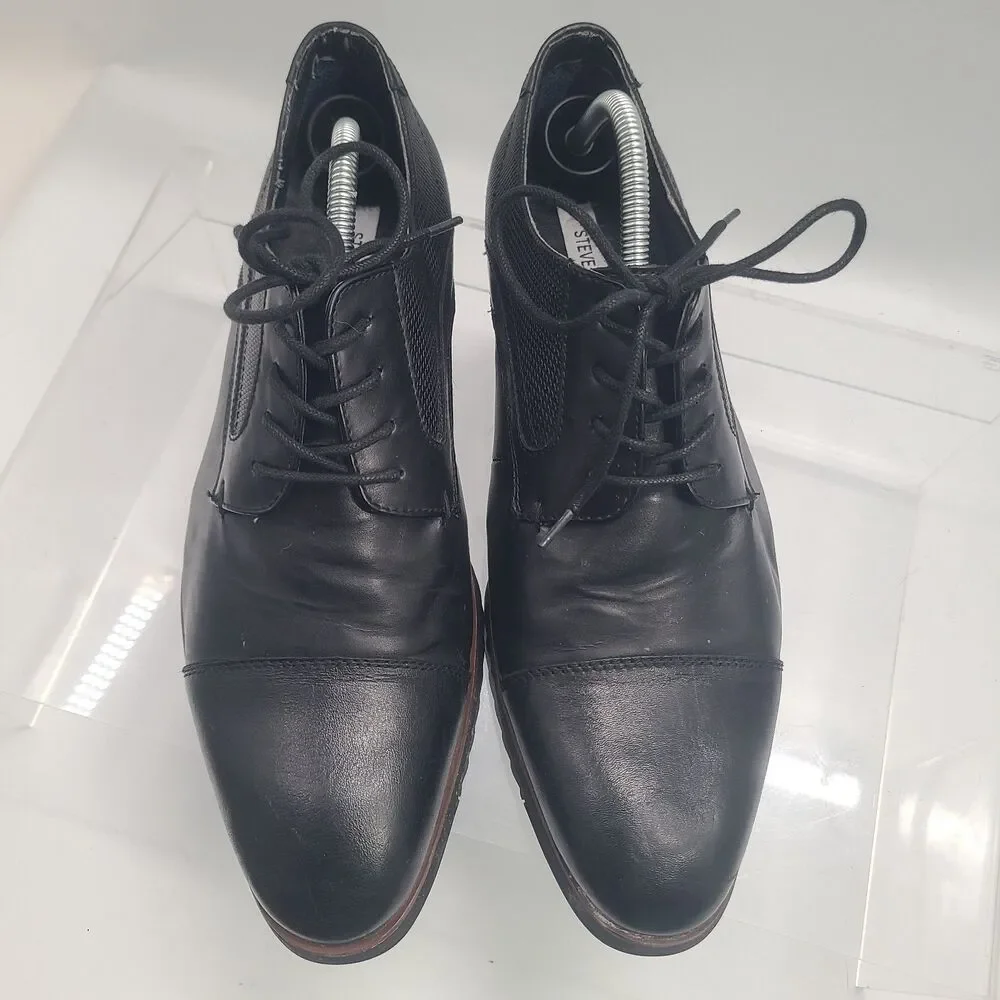 Steve Madden Men's P-Mantas Black Leather US Size 11